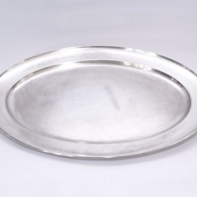 Bandeja de Inox Oval Lisa