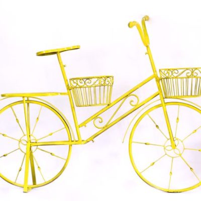 Bicicleta Amarela de Ferro