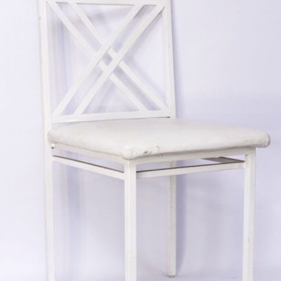 Cadeira de Ferro Branco X
