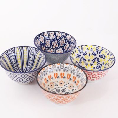 Mini Bowls de Porcelana Decorada