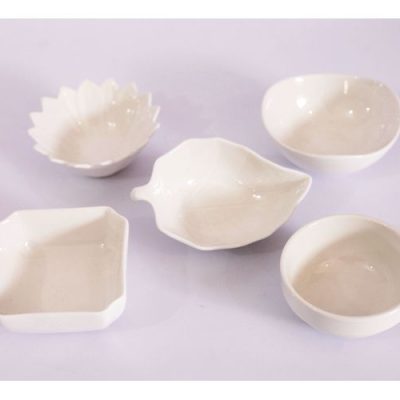 Mini Bowls de Porcelana Branca