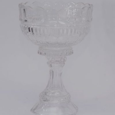 Fruteira de Cristal Maranatha em Formato de Cálice
