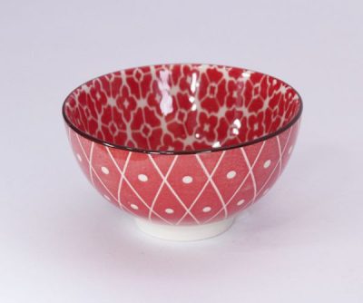 Mini Bowl de Porcelana Petersburgo Laranja e Branco